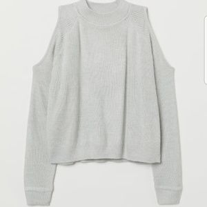 Cold shoulder sweater